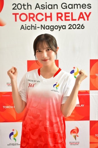 桃月なしこ、「愛知・名古屋2026 アジア競技大会」地元・豊橋で聖火ランナー第1走者を完走！