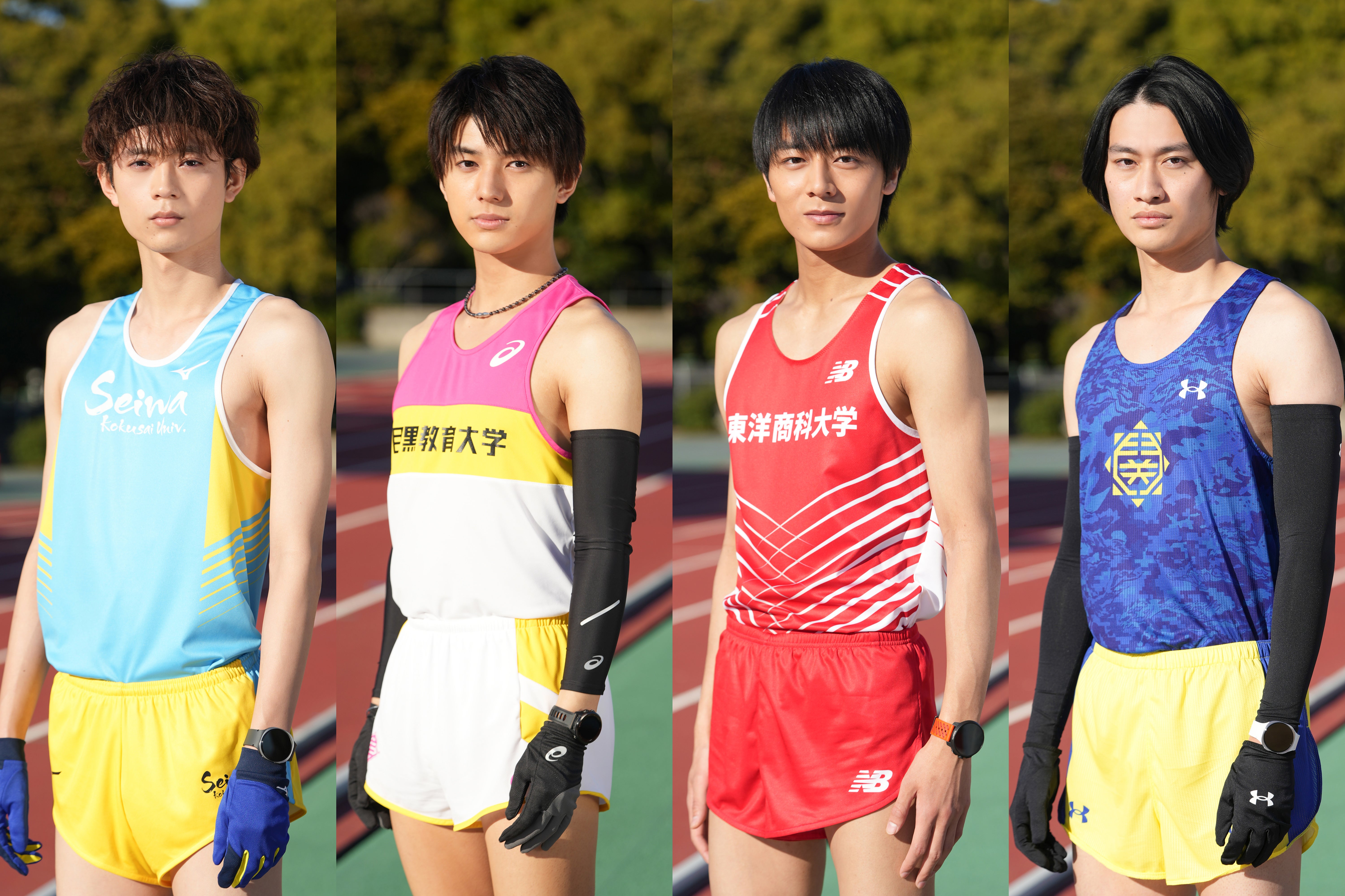 「俺たちの箱根駅伝」4日連続キャスト発表第2弾 水沢林太郎、荒木飛羽、齋藤璃佑、浅野竣哉が駅伝に挑む学生役に