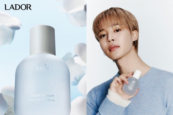 【LADOR】BTSのJimin新ビジュアルを公開。新作ヘアオイル「エンジェルミュゲ」が登場