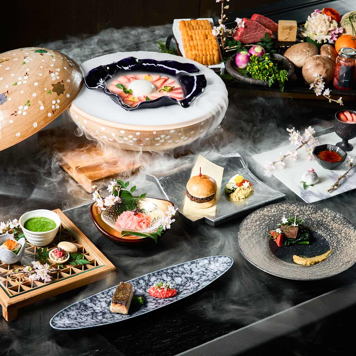 ザ・リッツ・カールトン東京で「鉄板焼アフタヌーンティー」を開催中。鉄板焼料理と高級日本茶を味わう茶懐石のようなコース