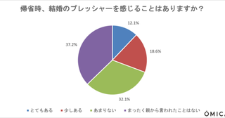 帰省で感じる「結婚まだ？」のプレッシャー。マリッジハラスメントの6割超は「母親から」と回答