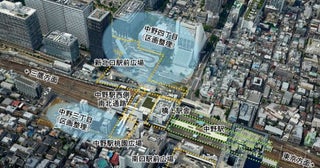 中野駅西側南北通路と橋上駅舎、12月6日に供用開始駅ビルも12月9日開業