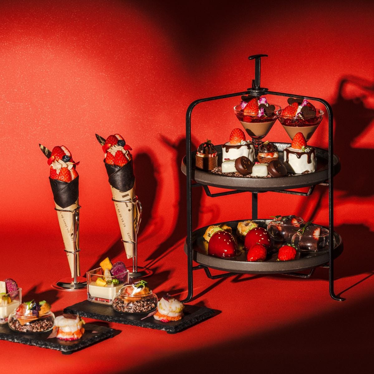 いちご×ショコラの期間限定スイーツも！東京ベイ潮見プリンスホテルのいちごバレンタインアフタヌーンティー