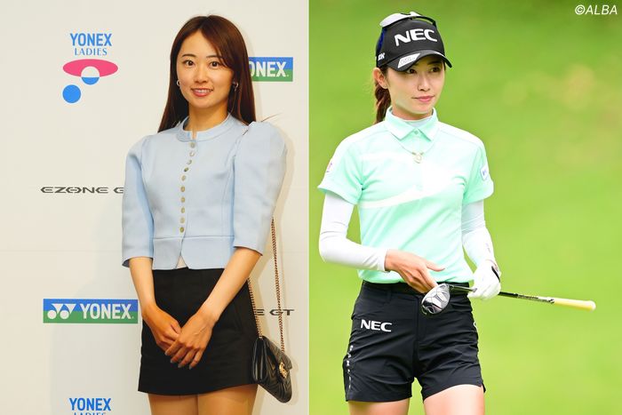 スラッと伸びる美脚に視線釘付け！ 安田祐香の“フォーマルなショートパンツ姿”に「ダントツ可愛い」【ドレス姿が完璧な女子プロ】