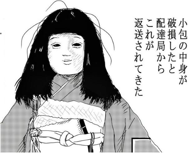 【郵便局員のホラー】フリマ破損に注意。手首がもげた「日本人形」を保管中、局員の背後で「髪が伸びる」