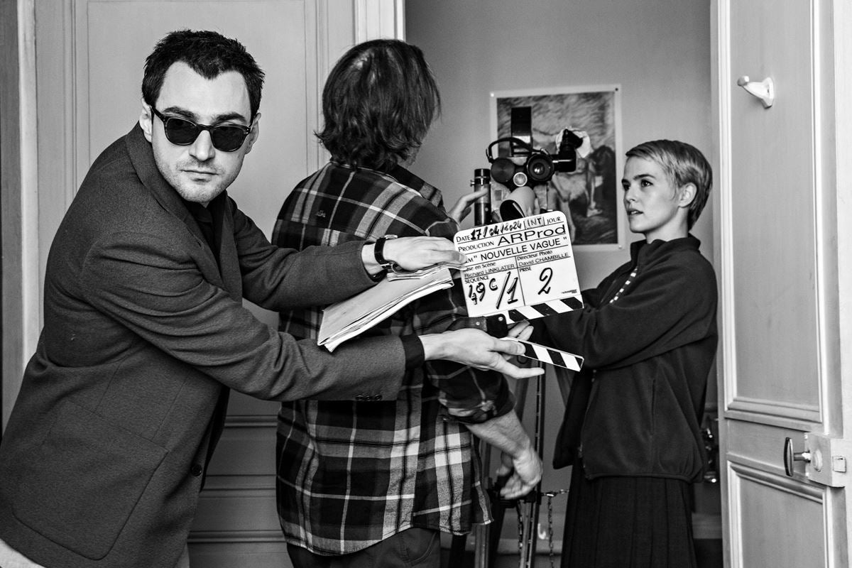 映画『ヌーヴェルヴァーグ』リンクレイター監督がゴダールへの愛を語るインタビュー＆メイキングカット到着