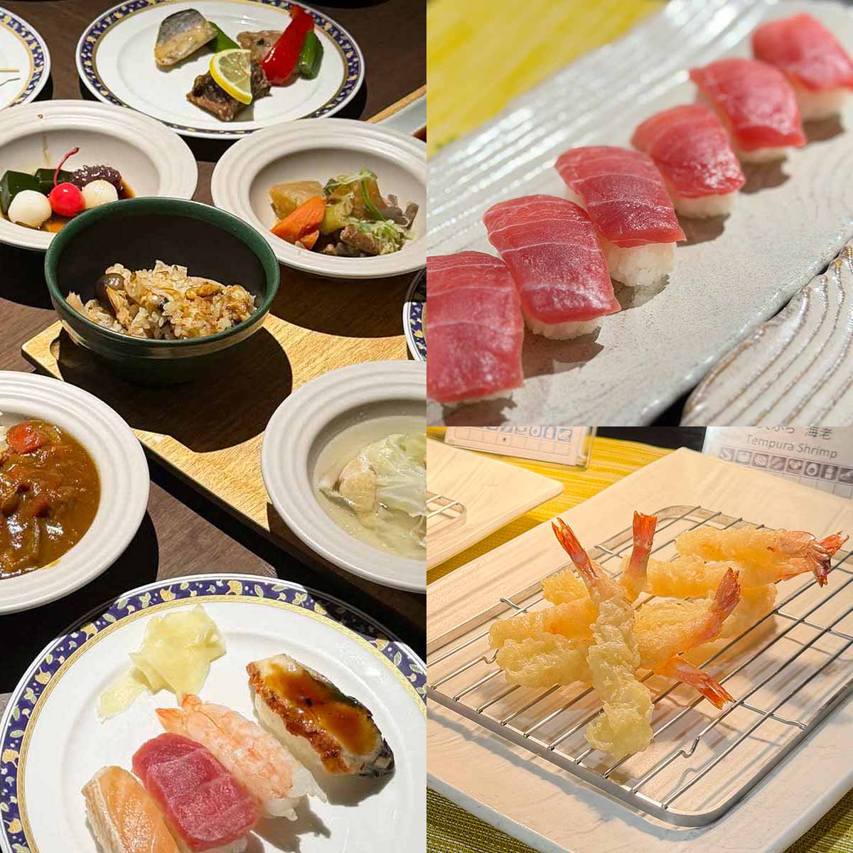 品川プリンスの和ビュッフェは、時間無制限で寿司も天ぷらも！4,000円台で楽しめる神コスパランチをモチ子さんが実食