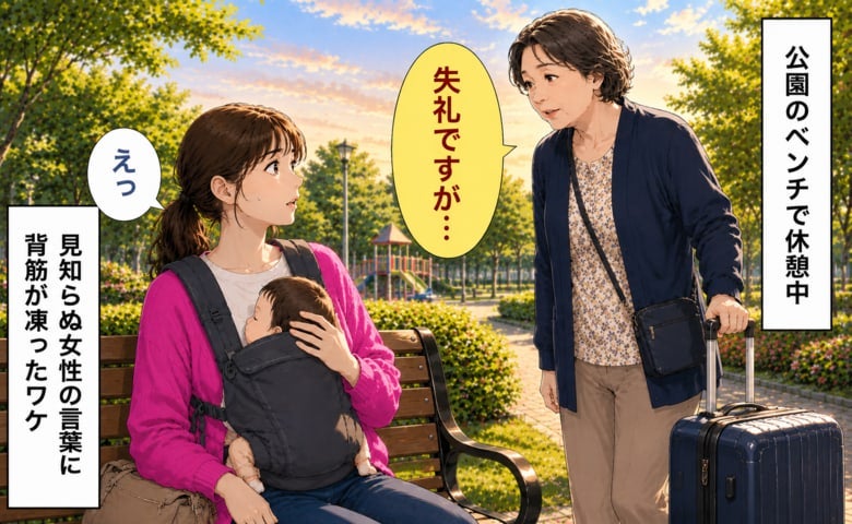 「失礼ですが……」公園で休憩中、娘を覗き込んだ見知らぬ女性→続く言葉に全身の血の気が引いたワケ