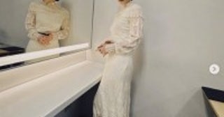 吉岡里帆、美しいドレス姿に称賛の声「純白の女神様」「真っ白な妖精さん」