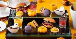シェラトン都ホテル東京の「ハロウィーンアフタヌーンティー」。キュートなスイーツに加えて3種の焼き芋食べ放題プランも