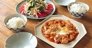 白菜キムチとチーズで手軽にタッカルビ風！「チーズとりキムチ」の献立【フライパンおかず】