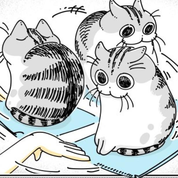 【ネコ漫画】かまってほしいと思わせぶりな愛猫…!?「ウチもよく乗られます」などの共感コメント＆8.2万超えいいね