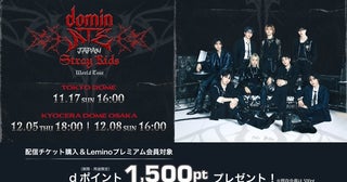 Stray Kidsのワールドツアー日本公演「Stray Kids World Tour＜dominATE JAPAN＞」3公演をLeminoで生配信決定