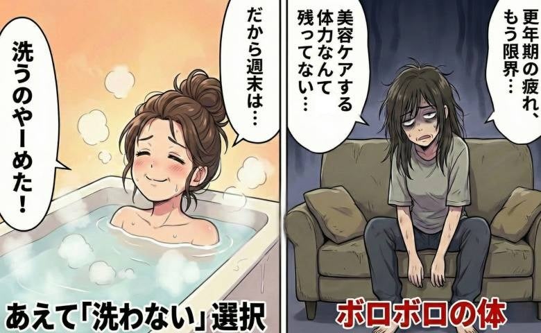 更年期の疲労は本当にキツイ！ボロボロな体を休ませるため週末は髪も体も洗わない美容を取り入れたワケ