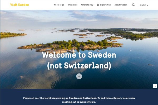 Visit Sweden、国名を商標登録