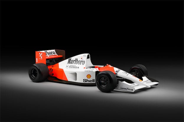 1991年ブラジルGP優勝車、マクラーレンMP4/6/1がオークションに登場