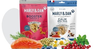 サーモンを主原材料にした犬用おやつを販売する「MARLY＆DAN」自社ECサイトがオープン