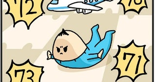 今日もおつかれ！飛行機ポーズで体を鍛える赤ちゃん