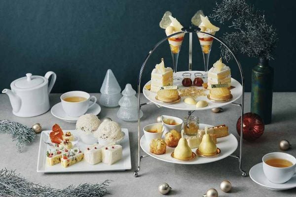 東京マリオットホテル、洋なし「ル・レクチェ」を味わう「Christmas Afternoon Tea &#8211; Pear × Caramel -」を提供