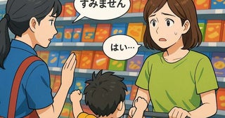 「降りるー！」スーパーのお菓子コーナーで息子が大暴れし苦戦→直後、店員が声をかけてきて…結末は