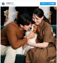 真美子夫人も！ドジャースWS連覇に歓喜選手たちの家族ショットが素敵