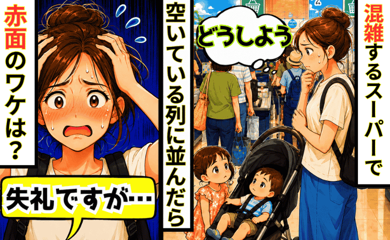 「失礼ですが…」え？空いているレジに並んだだけなのに…後ろのお客さんの言葉に赤面したワケ