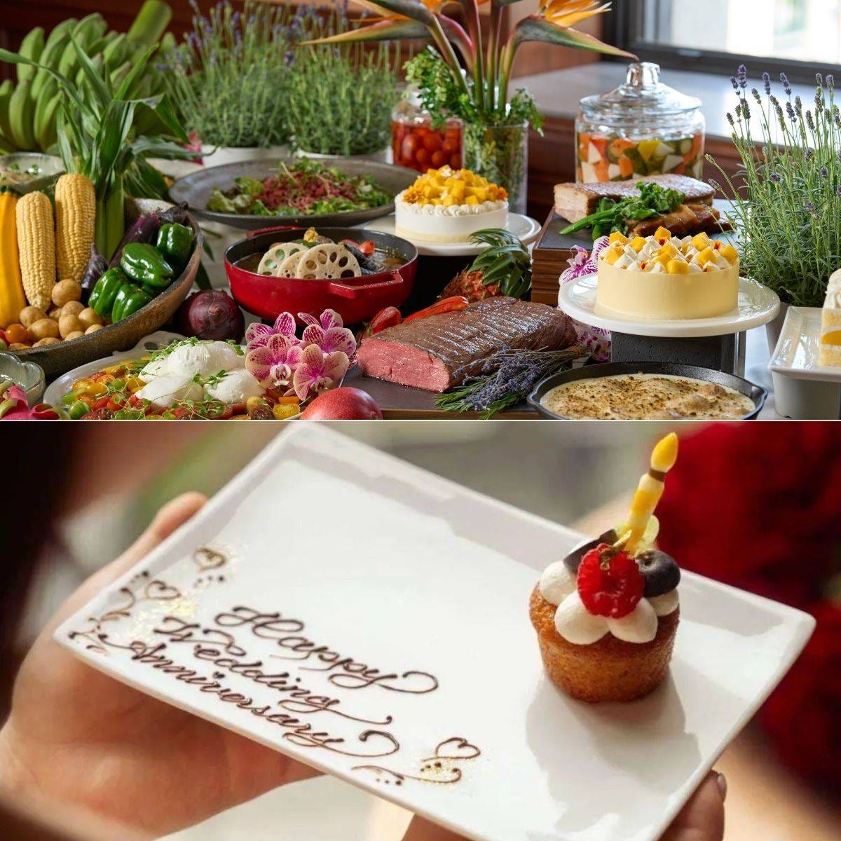東京都内ホテルの記念日・誕生日プレート付きディナービュッフェ3選。食べることが好きな友人やパートナーをお祝い