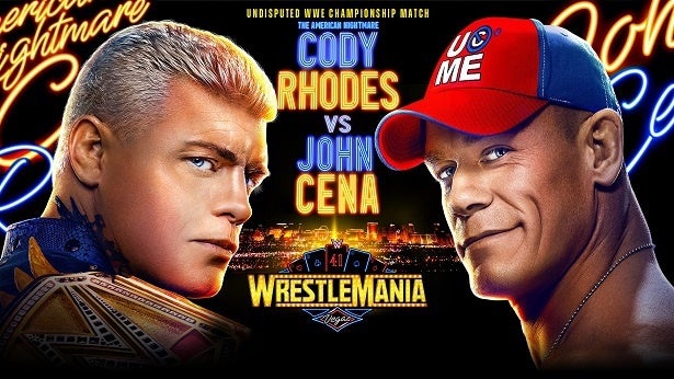 WWE「レッスルマニア」日本語、および英語実況付き生中継決定コーディ・ローデスvsジョン・シーナによる統一選手権がメイン