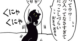 するりと抜ける…。飼い主が「ねこは液体」を実感した瞬間