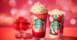 【スタバ新作メニュー】「メリーベリー ストロベリー フラペチーノ」甘酸っぱさとメリークリームでホリデーの楽しさ凝縮