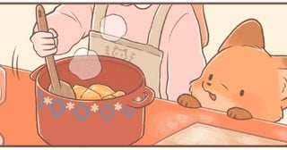 りんごを”うさぎカット”にできず、しょんぼりのきつねちゃん…優しいひと手間でみんなが笑顔になる話に「心まで満腹になる素敵な話」の声【漫画】
