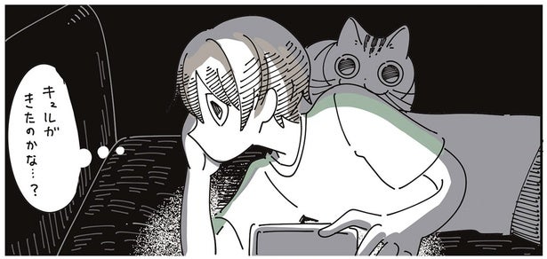 振動と音で分かってはいたのに！ 真っ暗な部屋で猫に仕掛けられたドッキリ