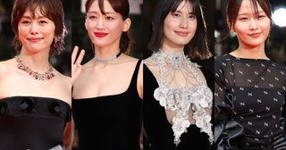 綾瀬はるか、米倉涼子、橋本愛、鞘師里保…美デコルテ＆美脚輝くブラックドレス着こなし術をチェック！TIFFレッドカーペットファッションまとめ