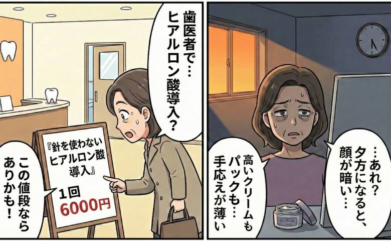 「高いクリームでも手応え薄い」夕方のくすみに悩んだ私が試した1回6000円のヒアルロン酸導入とは