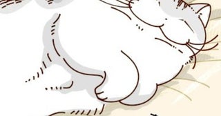 【ネコ漫画】こたつ布団で気持ちよさそうに寝る愛猫!?その姿に「猫は自由気まま」などのコメント多数