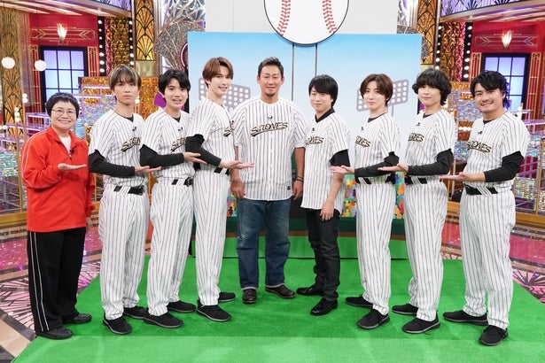 近藤春奈、櫻井翔のユニフォーム姿に「バンビじゃん！」と大興奮アキラ100％とお盆芸の披露も＜Golden SixTONES＞