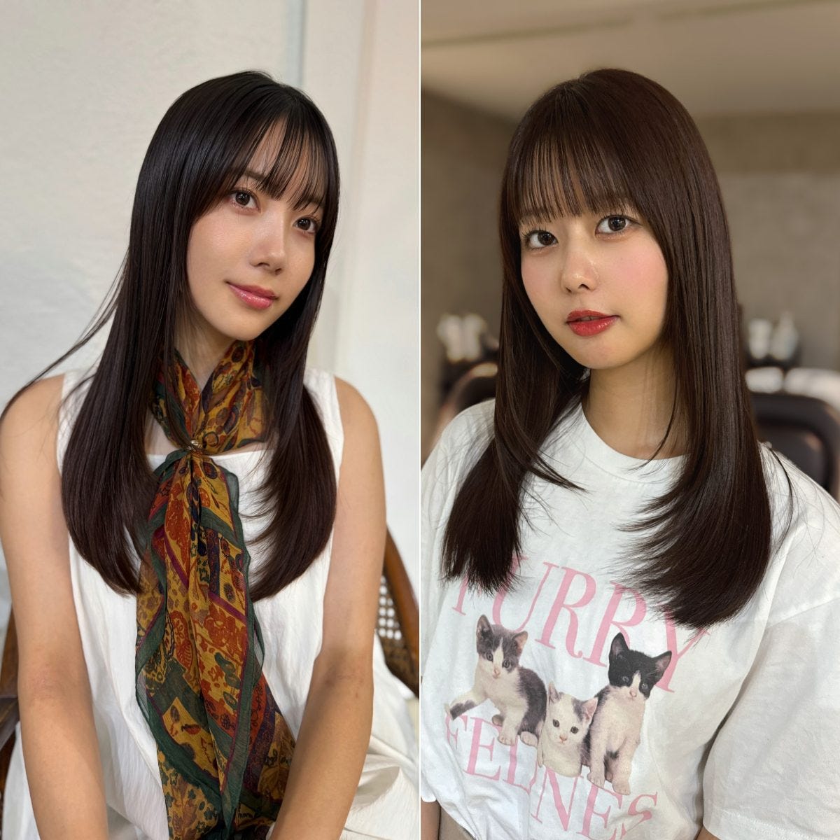 雨の日もまとまるストレートロング3選！髪質改善とレイヤーで軽やかに