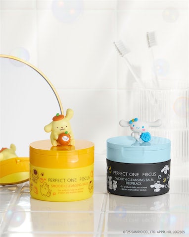 【シナモロール＆ポムポムプリン】「パーフェクトワンフォーカス」コラボ☆Qoo10では限定ノベルティも♪