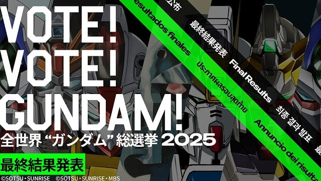 「全世界“ガンダム”総選挙 2025」最終結果発表全世界トップはνガンダム健闘のネーデルガンダムに特別賞