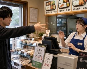 「店員さんに謝れよ！」弁当屋のレジで小銭を投げつける横柄な大学生をサラリーマンの常連客が一喝。思わぬ展開に…“お客様は神様です”の時代は終わったのかも