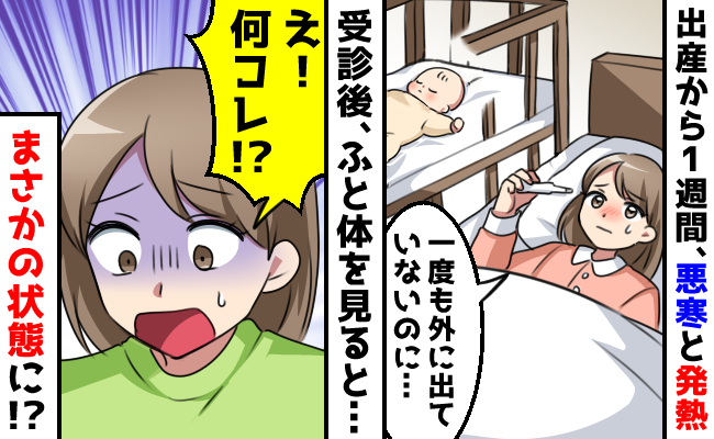 産後、高熱と寒気「赤ちゃんに移したらどうしよう…」さらに体にとんでもない異変が！原因は…？