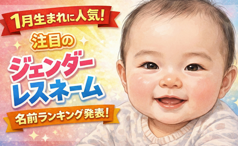 男の子も女の子も激推し★性別にとらわれない令和ベビーの「ジェンダーレスネーム」人気の名前は！？