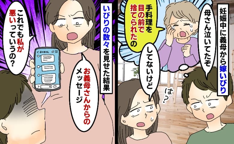 「手料理を捨てられた！」夫を騙して嫁いびり「母さん泣いてたぞ」は？味方する夫に証拠を突きつけたら