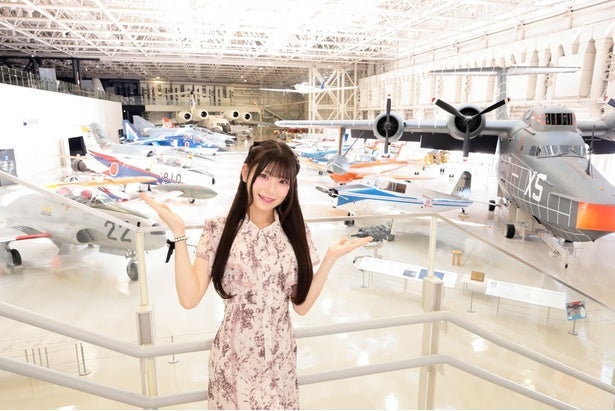 「SKE48旅行部」河村優愛が「岐阜かかみがはら航空宇宙博物館」で果てしないロマンを感じる！