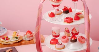 琵琶湖マリオットホテル「Strawberry Afternoon Tea」。滋賀県のオリジナルいちごを使用したチョコレートスイーツやミニパフェも