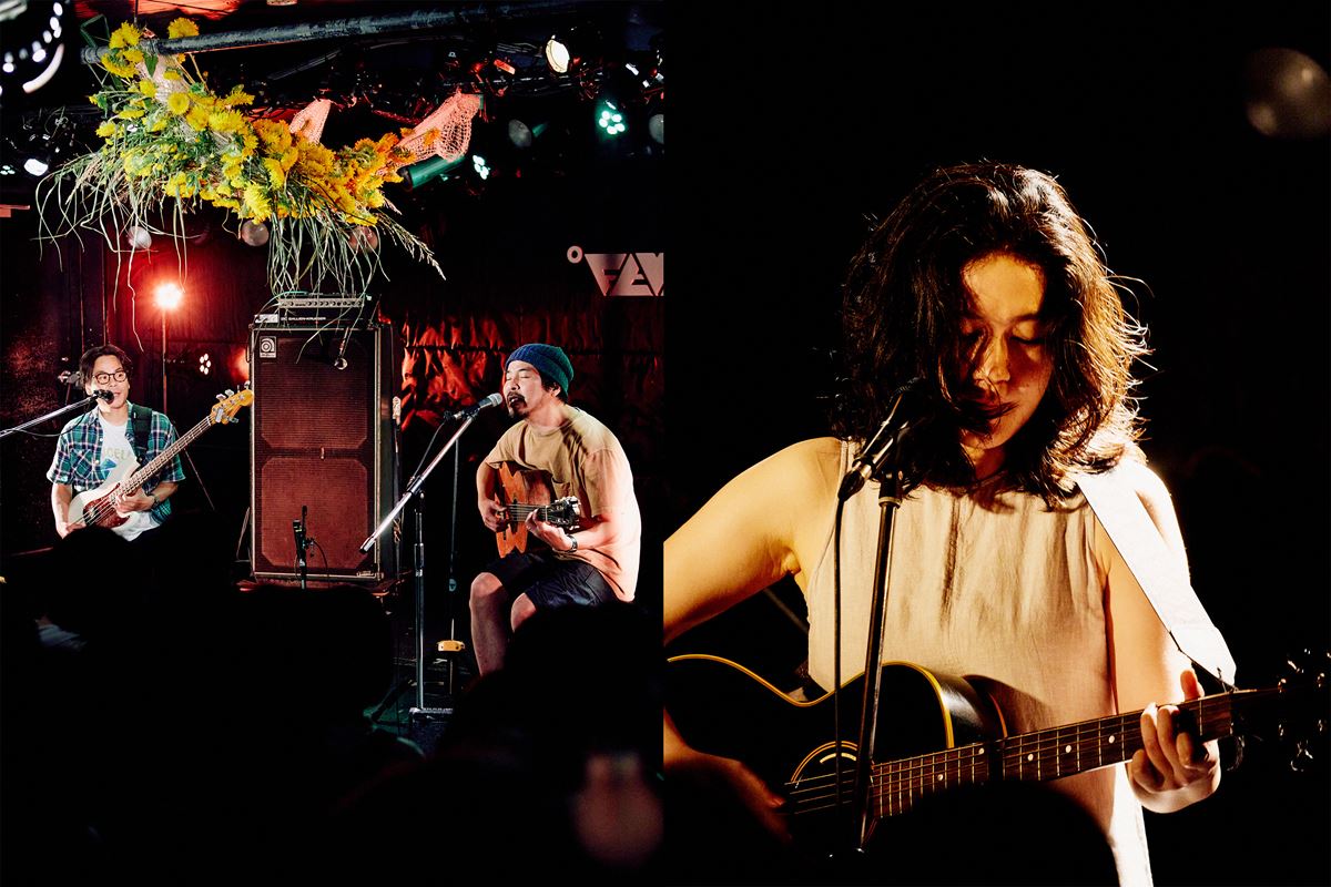 キセル×池間由布子と無労村、花々に彩られた夏の一夜『PLAY VOL.172 〜Floral Meeting〜』【オフィシャルレポート】