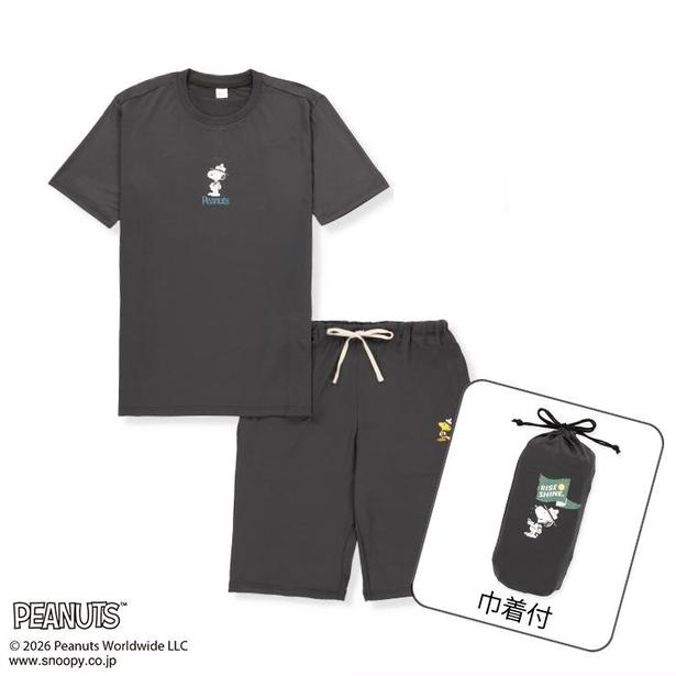 しまむらにスヌーピーデザインの接触冷感Tシャツが登場！大きいサイズ3L・4Lで1199円、ほかに巾着付き「旅する部屋着」も