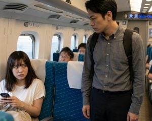 席は空いているのに…新幹線で「ただ女性の横に立ち続ける」不審な男性に、スーツ姿のサラリーマンが放った“勇気ある一言”／都調査で判明「周囲が動けば94.7％の被害が止まる」現実