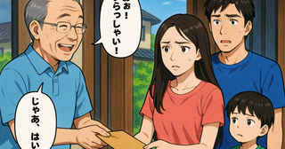 「3泊で三千円な！」義実家に到着直後、義父から1枚の封筒を渡され困惑→宿泊費を要求！私と夫の決断