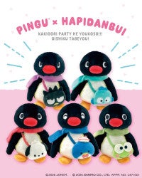 サンリオ“はぴだんぶい”×『ピングー』が初コラボ！ラフォーレ原宿で先行販売グッズやスイーツ展開へ